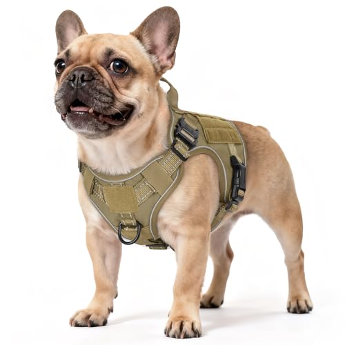 Tactical Dog Harness for Small (Brown Reflex / Small)