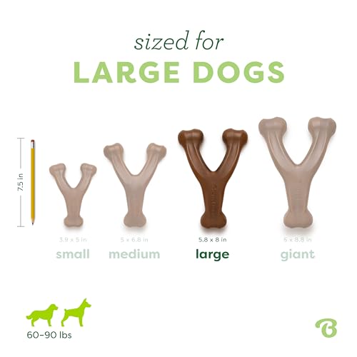 Wishbone Dog Chew Toy for Aggressive Chewers (Large)
