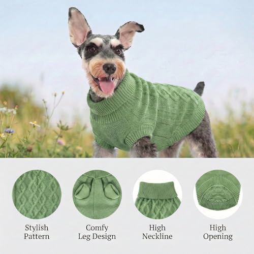 Large Dog Sweaters (green / X-Large)