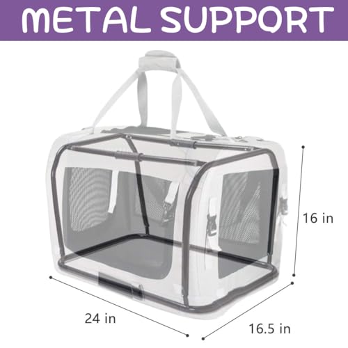 Extra Large Cat Carrier Soft Sided (Purple)