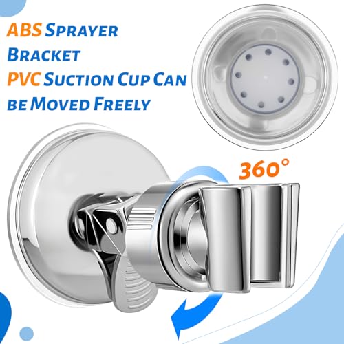 Pet Shower Attachment with 8.2ft Hose & Silicone Brush