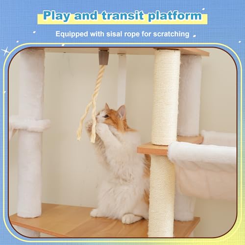 Wooden Cat Tree (Walnut)