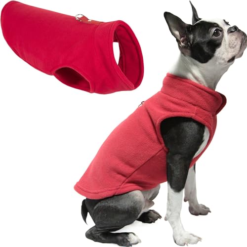 Fleece Vest Dog Sweater (Red / X-Small (Around 4-lb))