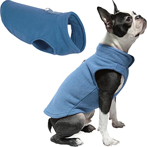 Fleece Vest Dog Sweater (Blue / Medium (Around 11-lb))