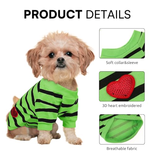 Dog Shirts for Small Dogs (Green / Small)