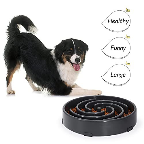 Slow Feeder Large Dog Bowl (Large / D-gray)