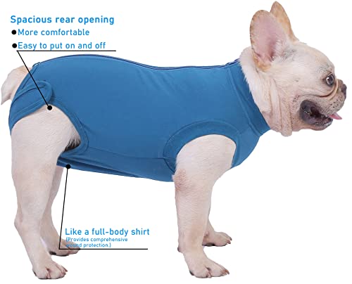 Dog Surgery Recovery Suit (3XL(Back 24-26" Chest 27-29" Weight 80-115lb) / Blue)