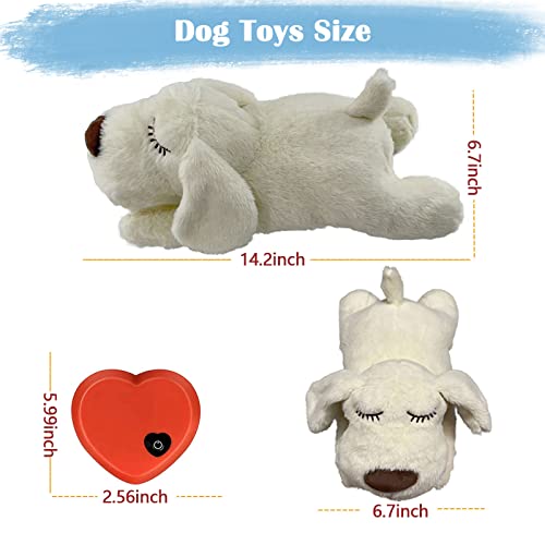 Heartbeat Puppy Toy (White)