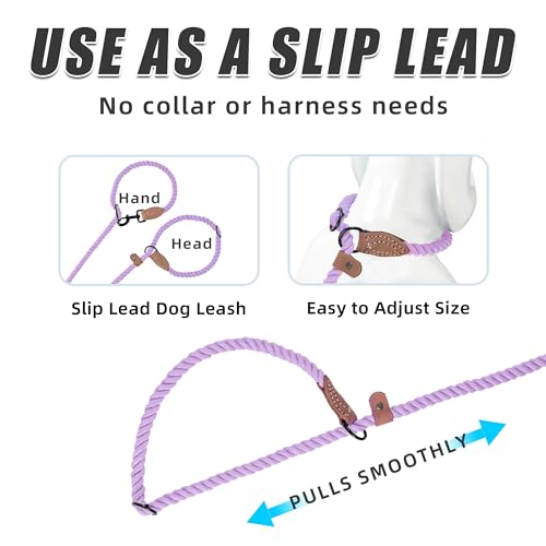Hands Free Dog Leash (Purple / 7FT Hands Free)