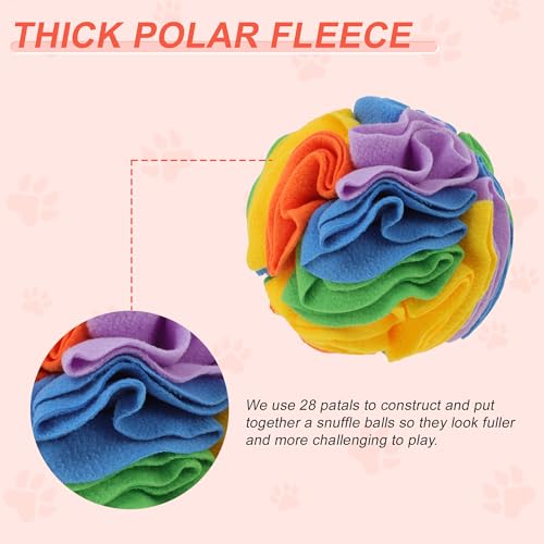 Snuffle Ball for Dogs (Bright Rainbow / Small)