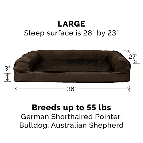 Orthopedic Dog Bed for Large (Large / Espresso)