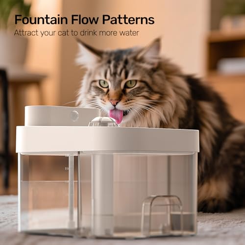 2026 Latest Cat Water Fountain (White)