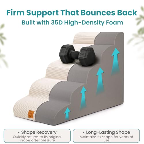 Dog Steps for High Bed (Beige / 5-Step (H22.4))