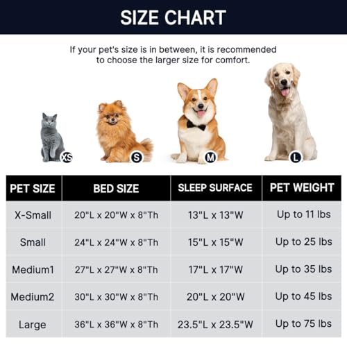 Western Home Calming Donut Small Medium Pet Dog Bed Washable (Navy Grey / 27.0"l x 27.0"w x 8.0"th)
