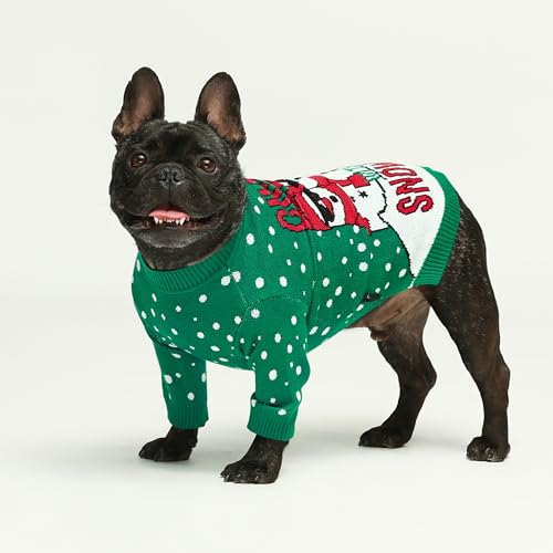 Chillin with My Snowmies Dog Ugly Christmas Sweater (X-Small / Snowmies)
