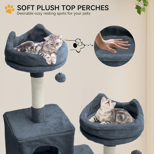75 Inch Tall Cat Tree Indoor (Dark Gray / 75 inch)