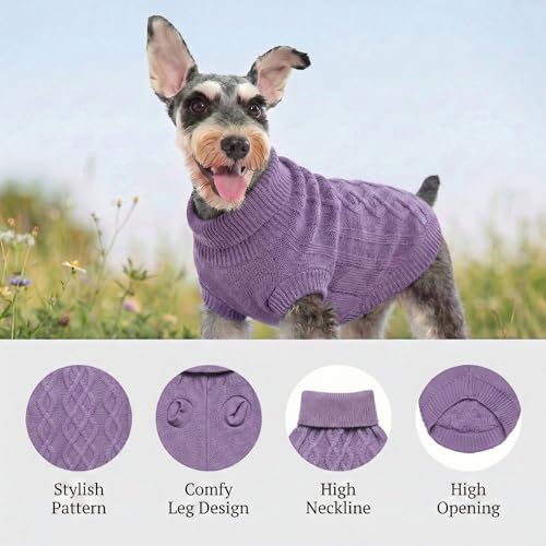 Small Dog Sweaters (purple / X-Small)