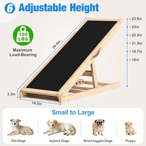 Dog Ramp for Couch (39.4''L x 14.5''W x 3.3''H)