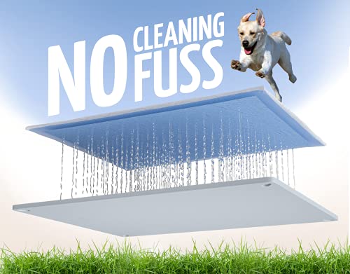 Dog Pee Pad Holder Tray Fits for 30” x 23” Pee Pads (30 x 23 Inches - 2 Pack / Light Grey)