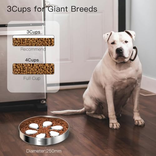 Slow Feeder Dog Bowl 3.5 (Flower-2Pack)