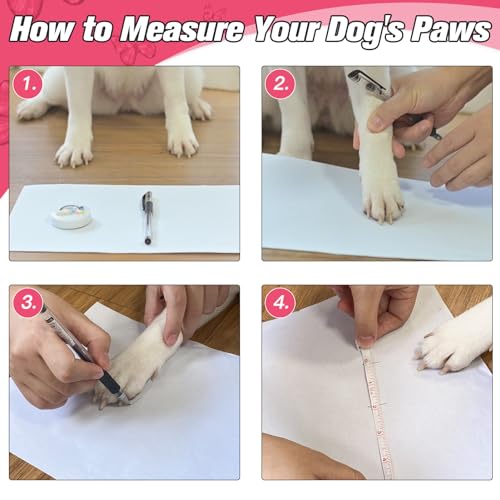 Anti Slip Dog Socks to Prevent Licking Paws for Hot Pavement (Black & Pink / Small)