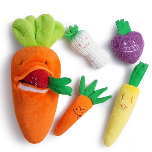 Carrot Dog Toys (Squeaky Carrots)
