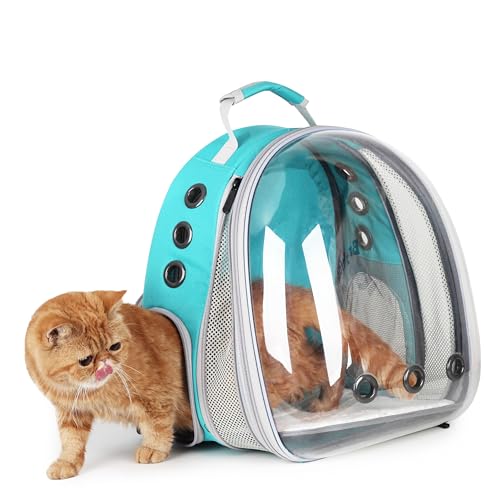 Cat Carrier Backpack (Front Expandable-Green)