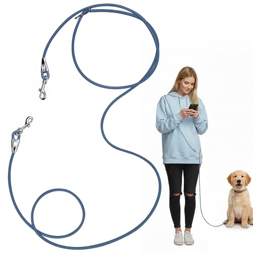 8.2ft Hands Free Dog Leash (Blue)