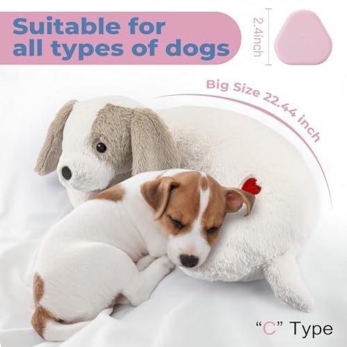 Heartbeat Puppy Toy for Dogs (White)