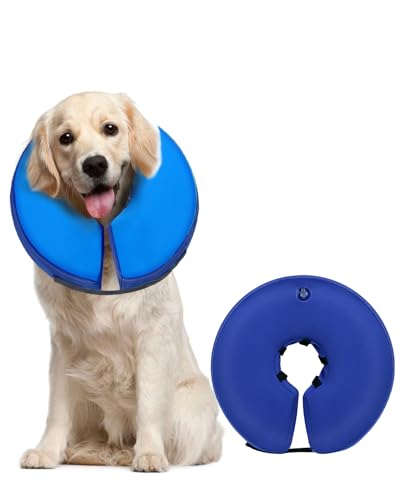Inflatable Dog Cone (DarkBlue / L+(11"-14"))