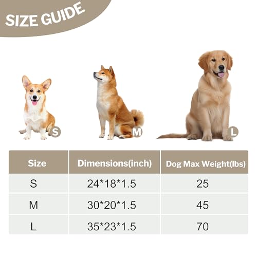 Dog Bed Crate Mat (S(24"*18"*1.5") / Light Gray-1pc)