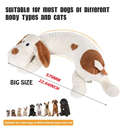 Heartbeat Dog Toy for Puppy (White+)