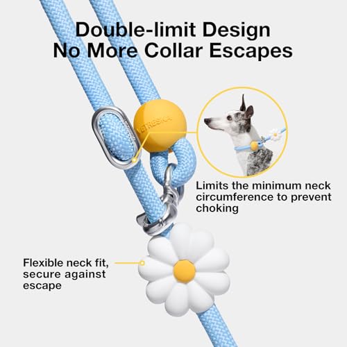Hands Free Dog Leash (Daisy Blue)