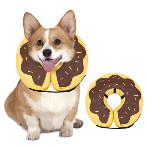 Inflatable Dog Cone (Donut Brown / S(9"-10"))