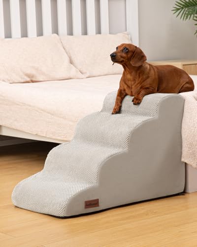 Dog Steps for Bed or Couch (Light grey)