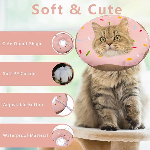 Cat Cone Collar Soft (Waterproof Pink / Small)