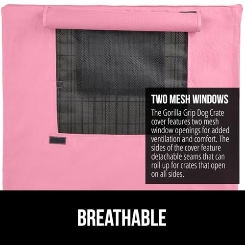 Dog Crate Covers (Pink / 42" X 28" X 30")