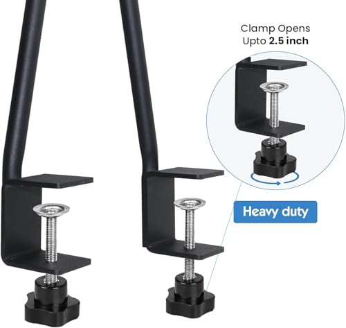 Adjustable Dog Grooming Arm with Dual Clamp (Extra Large)