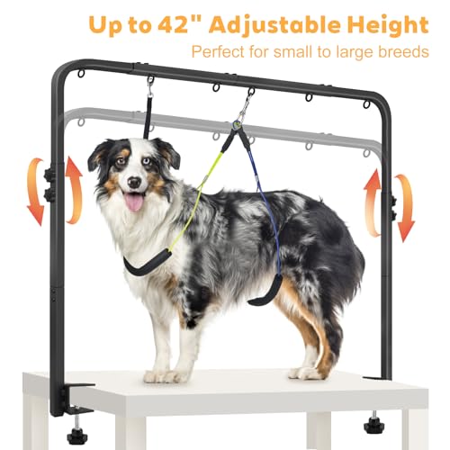 Adjustable Pet Grooming Arm with Clamp for Small & Medium Large Dogs (Style 1 / XX‑Large)