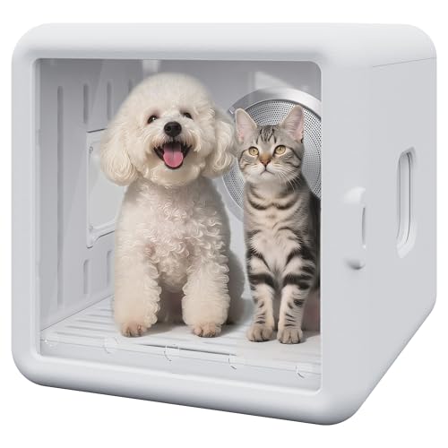 65L Automatic Dog Dryer Box with Smart Timer (White-1)