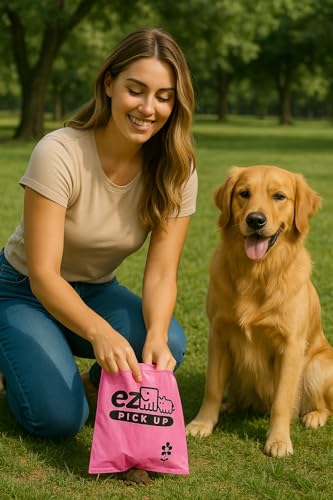 1000 Pet Waste Disposal Dog Poop Bags EZ Pick Up Bag (1 Count (Pack of 1000))