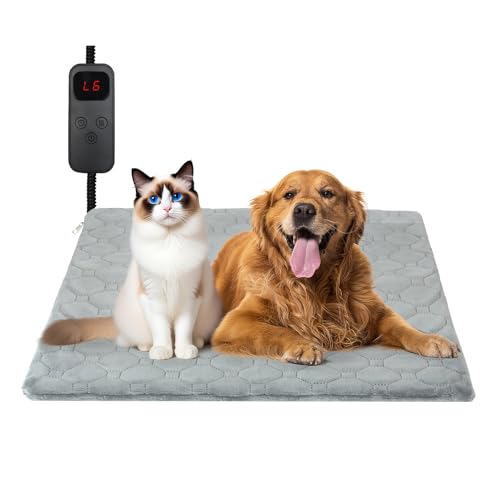 Cat Heating Pad (Grey / M (17.7'' × 17.7''))