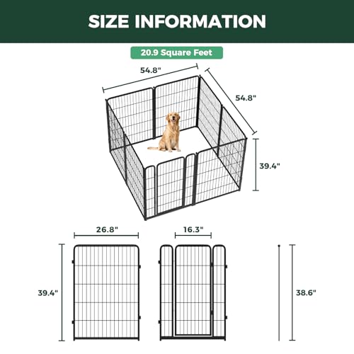 Homeplus Indoor Dog Playpen (Black / 40"H)