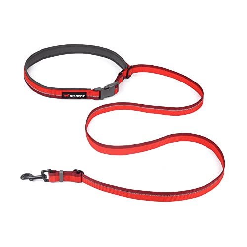 Hands Free Adjustable Length Dog Leash (Fiery Red)
