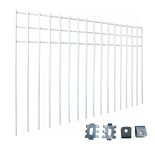 24x15 inch No Dig Animal Barrier Fence (20 pack 24x15-inch white)