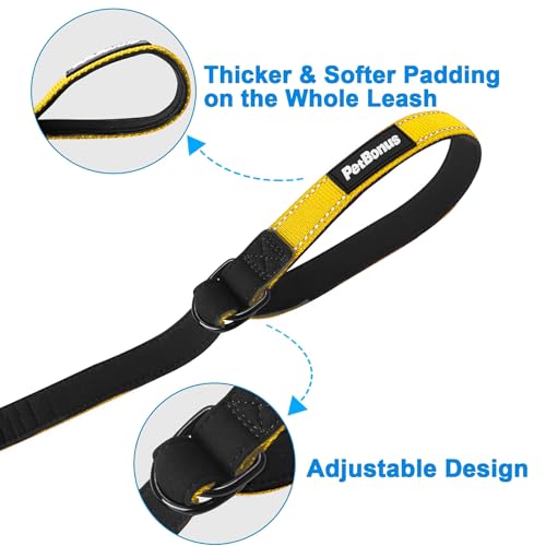 Short Dog Leash (Yellow / Short - 1 Pack)