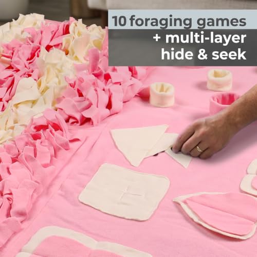 Snuffle Mat for Dogs (Pink / Large 38x38 inch)
