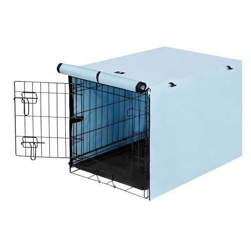 Dog Crate Cover Waterproof Kennel Cover (48.4"L x 30.3"W x 32.3"H / Blue)