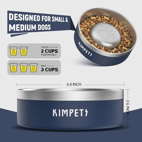Dog Slow Feeder Bowls Food (Blue)