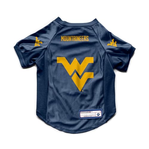 NCAA West Virginia Mountaineers Stretch Pet Jersey (West Virginia Mountaineers / Large)